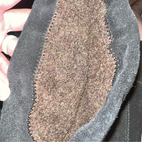 Progetto Quid Made in Italy Black Suede Fleece Lined Cuffed Knee High Boots 37 - Picture 5 of 6